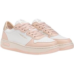 Replay Damen Cupsole Sneaker Runde Spitze, Pink White 885 (Mehrfarbig), 39 Replay Damen Cupsole Sneaker Runde Spitze, Pink White 885 (Mehrfarbig), 39