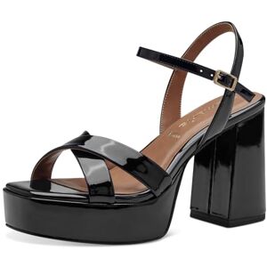 Tamaris Damen Sandalen mit Absatz Vegan Blockabsatz; BLACK/schwarz; 39 Tamaris Damen Sandalen mit Absatz Vegan Blockabsatz; BLACK/schwarz; 39