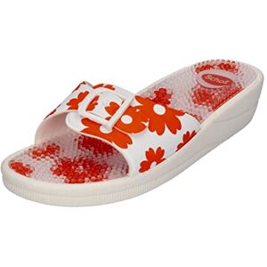 Scholl New Massage – Bequeme Damen-Sandalen mit Massage-Fußbett und Verstellbarem Riemen – Wasserfest für Haus, Meer, Pool und Fitnessstudio – Optimiertes Design für Ultimativen Komfort Scholl New Massage – Bequeme Damen-Sandalen mit Massage-Fußbett und Verstellbarem Riemen – Wasserfest für Haus, Meer, Pool und Fitnessstudio – Optimiertes Design für Ultimativen Komfort