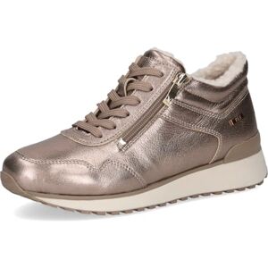 CAPRICE Damen Sneaker flach aus Leder Wasserabweisend, Beige (Taupe Metallic), 39 EU CAPRICE Damen Sneaker flach aus Leder Wasserabweisend, Beige (Taupe Metallic), 39 EU