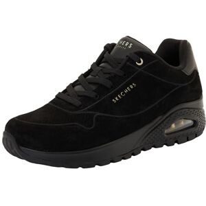 Skechers UNO Rugged Chillproof-Sneaker für Damen, Schwarze Wildleder-Duraleather-Stickerei, 38 EU Skechers UNO Rugged Chillproof-Sneaker für Damen, Schwarze Wildleder-Duraleather-Stickerei, 38 EU