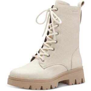 Tamaris COMFORT Damen Stiefeletten zum Schnüren mit Reißverschluss ohne Futter, Weiß (Offwhite), 38 EU Tamaris COMFORT Damen Stiefeletten zum Schnüren mit Reißverschluss ohne Futter, Weiß (Offwhite), 38 EU