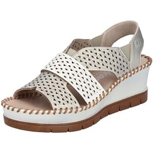 Rieker Damen Sandalen 60365-90 metallic Gr. 41 Rieker Damen Sandalen 60365-90 metallic Gr. 41