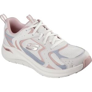 Skechers Damen Arch Fit 2.0 Vintage Luxe Sneaker, Pinkes Ledernetz, Grauer Rand, 38.5 EU Skechers Damen Arch Fit 2.0 Vintage Luxe Sneaker, Pinkes Ledernetz, Grauer Rand, 38.5 EU