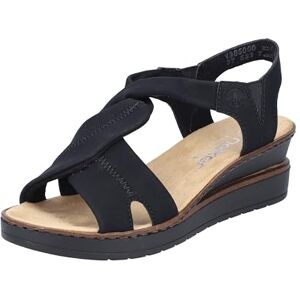 Rieker Damen Sandalen V3850-00 schwarz Gr. 40 Rieker Damen Sandalen V3850-00 schwarz Gr. 40