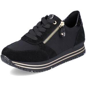 Remonte Damen Low-Top Sneaker D1316, Frauen Halbschuhe,lose Einlage,schnürschuhe,Plateausohle,straßenschuhe,Strassenschuhe,schwarz (01),38 EU Remonte Damen Low-Top Sneaker D1316, Frauen Halbschuhe,lose Einlage,schnürschuhe,Plateausohle,straßenschuhe,Strassenschuhe,schwarz (01),38 EU