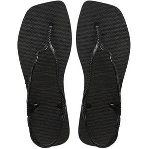Havaianas – Soleil, stilvolle, langlebige und bequeme T-förmige Sandalen mit Riemenverschluss hinten, Wellenschnallen und profilierter Sohle, Damen Havaianas – Soleil, stilvolle, langlebige und bequeme T-förmige Sandalen mit Riemenverschluss hinten, Wellenschnallen und profilierter Sohle, Damen