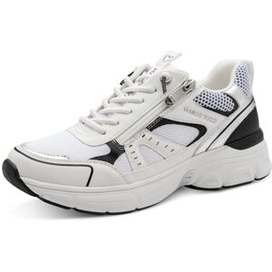 MARCO TOZZI Damen Sneaker weiches Feel Me Wechselfußbett weiches Innenfutter Modern, weiß (White Comb), 41 EU MARCO TOZZI Damen Sneaker weiches Feel Me Wechselfußbett weiches Innenfutter Modern, weiß (White Comb), 41 EU