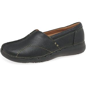 Clarks Damen Un Loop Stride Loafer, Black Leather, 42 EU Clarks Damen Un Loop Stride Loafer, Black Leather, 42 EU