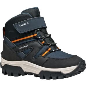 Geox JUNIOR J HIMALAYA BOY B ABX ANKLE BOOTS NAVY/ORANGE 32_EU Geox JUNIOR J HIMALAYA BOY B ABX ANKLE BOOTS NAVY/ORANGE 32_EU