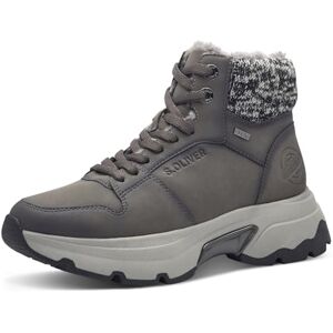 s.Oliver Damen Sneaker hoch mit Fütterung Wasserabweisend Vegan, Grau (Grey), 38 EU s.Oliver Damen Sneaker hoch mit Fütterung Wasserabweisend Vegan, Grau (Grey), 38 EU