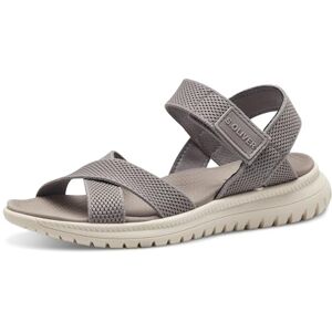 s.Oliver Damen Sandalen flach mit Klettverschluss Elastisch, Braun (Taupe), 40 EU s.Oliver Damen Sandalen flach mit Klettverschluss Elastisch, Braun (Taupe), 40 EU