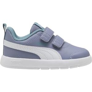 Puma Unisex Baby Courtflex V3 V InfSneaker, Grau Himmel Weiß Ostseeblau, 20 EU Puma Unisex Baby Courtflex V3 V InfSneaker, Grau Himmel Weiß Ostseeblau, 20 EU