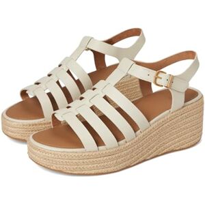 Fitflop Women's Platfforms Espadr. Leather Fisherman Wedge Sandals, beige, 43 EU Fitflop Women's Platfforms Espadr. Leather Fisherman Wedge Sandals, beige, 43 EU