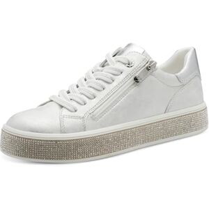 MARCO TOZZI Damen Sneaker weiches Feel Me Wechselfußbett weiches Innenfutter Vegan Modisch, metallic (Silver Comb), 40 EU MARCO TOZZI Damen Sneaker weiches Feel Me Wechselfußbett weiches Innenfutter Vegan Modisch, metallic (Silver Comb), 40 EU
