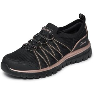 Skechers Graceful Purecrush Damen-Sneaker, Schwarzes, rotgoldenes Strick, 40 EU Skechers Graceful Purecrush Damen-Sneaker, Schwarzes, rotgoldenes Strick, 40 EU