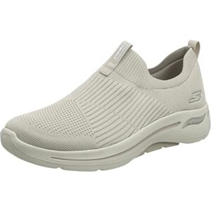 Skechers Damen Go Walk Arch Fit Sneaker, Taupe Textilbesatz, 37.5 EU Skechers Damen Go Walk Arch Fit Sneaker, Taupe Textilbesatz, 37.5 EU