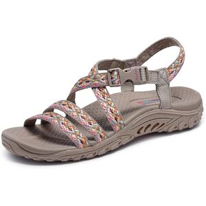 Skechers Damen Reggae-Dream Weaver Sport Sandale, Taupe Multi, 38 EU Skechers Damen Reggae-Dream Weaver Sport Sandale, Taupe Multi, 38 EU