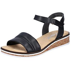 Rieker Damen Sandalen V3661-00 schwarz Gr. 38 Rieker Damen Sandalen V3661-00 schwarz Gr. 38