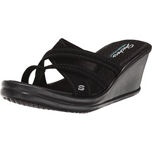 Skechers Damen at Heart Keilsandale, Schwarz, 37.5 EU Skechers Damen at Heart Keilsandale, Schwarz, 37.5 EU