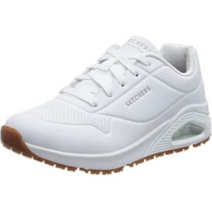 Skechers Damen Uno Sr Sneaker, White Synthetic, 38.5 EU Skechers Damen Uno Sr Sneaker, White Synthetic, 38.5 EU