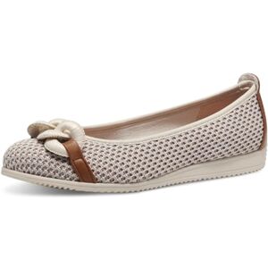 MARCO TOZZI Damen Ballerinas Runde Spitze Elegant, Beige (Cream Comb), 41 EU MARCO TOZZI Damen Ballerinas Runde Spitze Elegant, Beige (Cream Comb), 41 EU