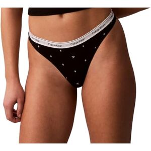 Calvin Damen String mit Logobund, Schwarz (Seeing Stars Black), S Calvin Damen String mit Logobund, Schwarz (Seeing Stars Black), S