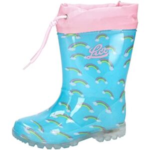 Lico Unisex Kinder Power Blinky Gummistiefel, Türkis Rosa, 27 EU Lico Unisex Kinder Power Blinky Gummistiefel, Türkis Rosa, 27 EU
