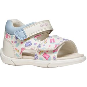 Geox Jungen Mädchen B ZAPITO Girl Sandal, White/LT Blue, 25 EU Geox Jungen Mädchen B ZAPITO Girl Sandal, White/LT Blue, 25 EU