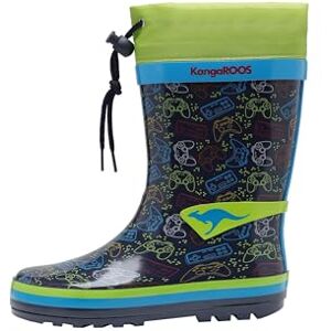 KangaROOS Jungen K-summerrain Gummistiefel, Dk Navy Play, 25 EU KangaROOS Jungen K-summerrain Gummistiefel, Dk Navy Play, 25 EU