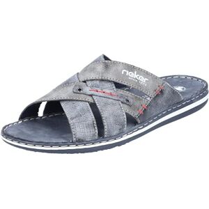 Rieker Herren Frühjahr/Sommer 21062 Pantoletten, Blau Ozean Asphalt 15, 43 EU Rieker Herren Frühjahr/Sommer 21062 Pantoletten, Blau Ozean Asphalt 15, 43 EU