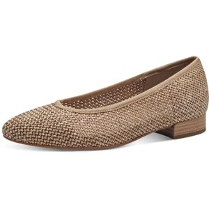 Jana Damen Ballerinas mit Blockabsatz Vegan, Beige (Natural), 38 EU Jana Damen Ballerinas mit Blockabsatz Vegan, Beige (Natural), 38 EU