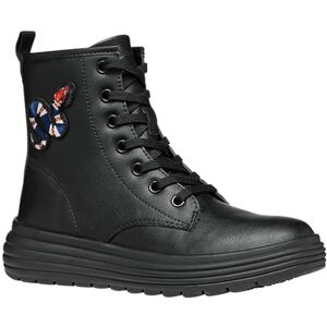 Geox JUNIOR J PHAOLAE GIRL BIKER/AMPHIBIANS BOOTS BLACK 28_EU Geox JUNIOR J PHAOLAE GIRL BIKER/AMPHIBIANS BOOTS BLACK 28_EU