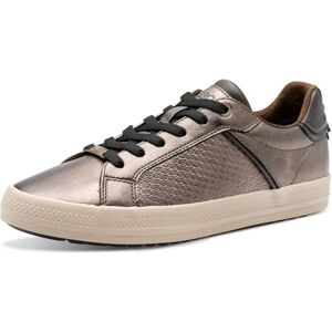s.Oliver Damen Sneaker flach Leicht Bequem, Metallisch (Gunmetal), 40 EU s.Oliver Damen Sneaker flach Leicht Bequem, Metallisch (Gunmetal), 40 EU