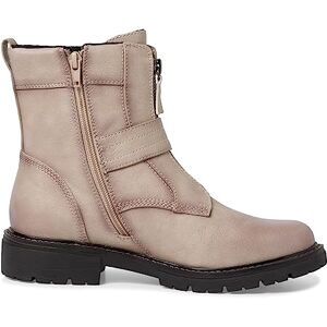 Jana Damen Stiefeletten ohne Absatz aus Kunstleder mit Schnalle Weite H Mehrweite, Grau (Stone), 41 EU Jana Damen Stiefeletten ohne Absatz aus Kunstleder mit Schnalle Weite H Mehrweite, Grau (Stone), 41 EU