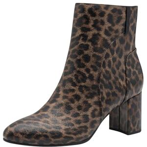 MARCO TOZZI by Guido Maria Kretschmer Damen Stiefeletten Spitz mit Blockabsatz, Braun (Leo Brown), 41 EU MARCO TOZZI by Guido Maria Kretschmer Damen Stiefeletten Spitz mit Blockabsatz, Braun (Leo Brown), 41 EU