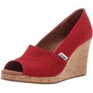 TOMS Damen Classic Wedge Sandalen mit Keilabsatz, Red, 42.5 EU TOMS Damen Classic Wedge Sandalen mit Keilabsatz, Red, 42.5 EU