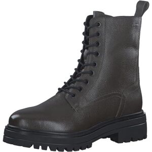 s.Oliver Damen Stiefeletten ohne Absatz aus Leder mit Schnürsenkeln und Reißverschluss, Grün (Khaki), 39 EU s.Oliver Damen Stiefeletten ohne Absatz aus Leder mit Schnürsenkeln und Reißverschluss, Grün (Khaki), 39 EU