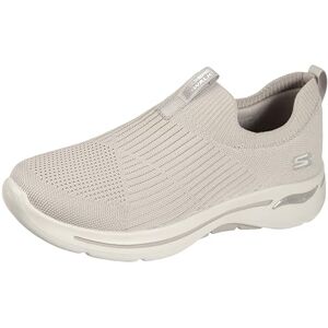 Skechers Damen Go Walk Arch Fit Sneaker, Taupe Textilbesatz, 38.5 EU Skechers Damen Go Walk Arch Fit Sneaker, Taupe Textilbesatz, 38.5 EU