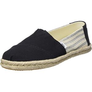 TOMS Damen Alpargata Rope Classic Loafer, flach, dunkelschwarz, 37.5 EU TOMS Damen Alpargata Rope Classic Loafer, flach, dunkelschwarz, 37.5 EU