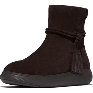 Fitflop iQ-COMFF Damen-Stiefel mit Quaste aus Wildleder, kurze Stiefel, Schokoladenbraun, Größe 42, schokobraun, 43 EU Fitflop iQ-COMFF Damen-Stiefel mit Quaste aus Wildleder, kurze Stiefel, Schokoladenbraun, Größe 42, schokobraun, 43 EU