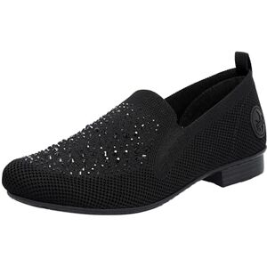 Rieker Damen Slipper 51989-00 schwarz Gr. 38 Rieker Damen Slipper 51989-00 schwarz Gr. 38