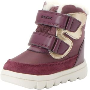 Geox Baby Girl B WILLABOOM GIRL B A ANKLE BOOTS PRUNE/PLATINUM 20_EU Geox Baby Girl B WILLABOOM GIRL B A ANKLE BOOTS PRUNE/PLATINUM 20_EU