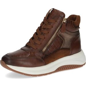 CAPRICE Damen Sneaker hoch mit Reißverschluss Plateau, Braun (Cognac Comb), 40 EU CAPRICE Damen Sneaker hoch mit Reißverschluss Plateau, Braun (Cognac Comb), 40 EU