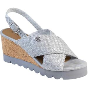 CHATTAWAK Damen 18hfinasilber 38 Sandale mit Absatz, Silber, EU CHATTAWAK Damen 18hfinasilber 38 Sandale mit Absatz, Silber, EU