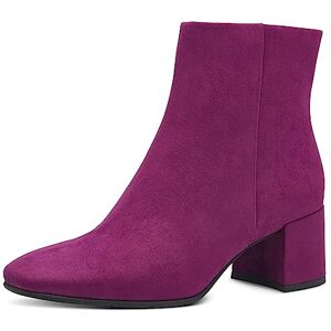 MARCO TOZZI Damen Stiefeletten mit Absatz Elegant mit Reißverschluss, Rosa (Grape), 38 EU MARCO TOZZI Damen Stiefeletten mit Absatz Elegant mit Reißverschluss, Rosa (Grape), 38 EU