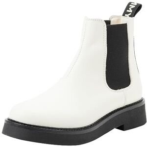 Tommy Jeans Damen Mid Boot Stiefel Stiefeletten, Elfenbein (Rich Cream), 38 Tommy Jeans Damen Mid Boot Stiefel Stiefeletten, Elfenbein (Rich Cream), 38