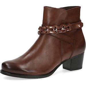 CAPRICE Damen Stiefeletten mit Absatz Airmotion aus Leder Kleiner Absatz Weite G, Braun (Cognac Nappa), 38 EU CAPRICE Damen Stiefeletten mit Absatz Airmotion aus Leder Kleiner Absatz Weite G, Braun (Cognac Nappa), 38 EU