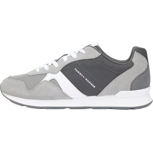 Tommy Hilfiger Herren Runner Sneaker Icon Mix aus Wildleder, Grau (Universal Grey), 42 Tommy Hilfiger Herren Runner Sneaker Icon Mix aus Wildleder, Grau (Universal Grey), 42