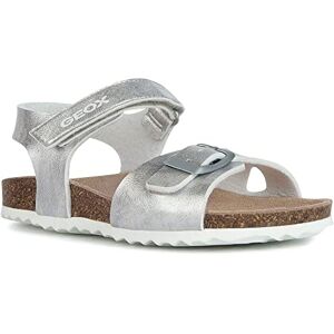 Geox Damen Adriel Girls Sandal, Silber Dark, 37 EU Geox Damen Adriel Girls Sandal, Silber Dark, 37 EU